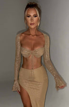 Top Priscilla - zlatý třpyt