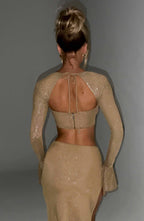 Top Priscilla - zlatý třpyt