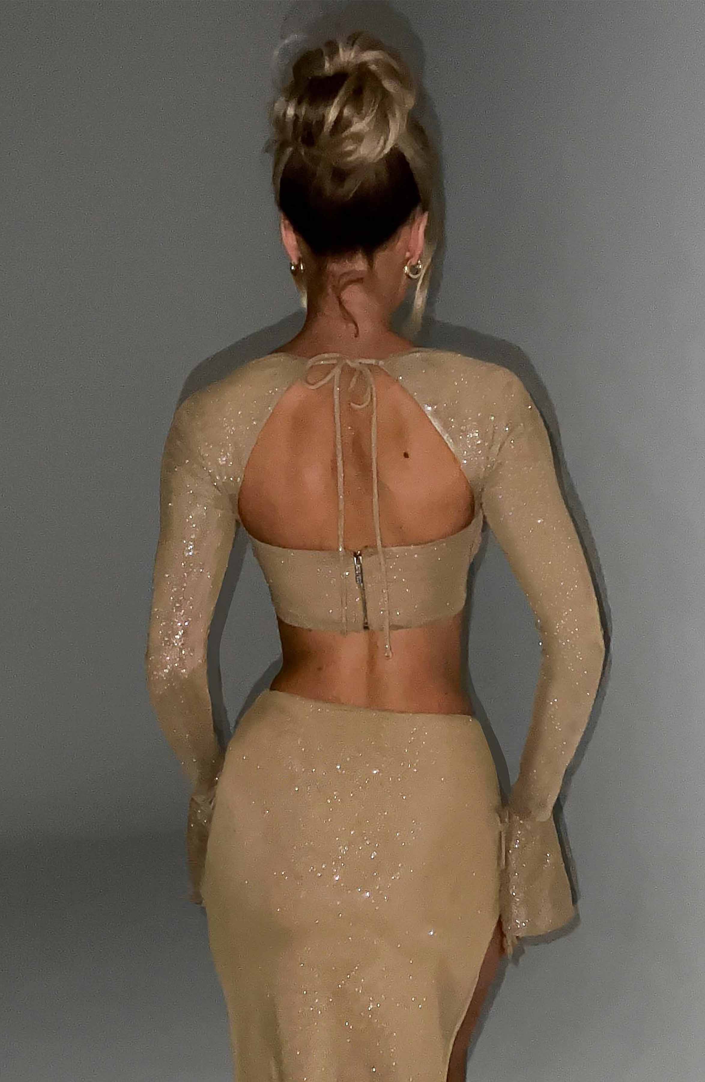 Top Priscilla - zlatý třpyt