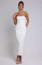 Šaty Roxanne Midaxi - slonovinová