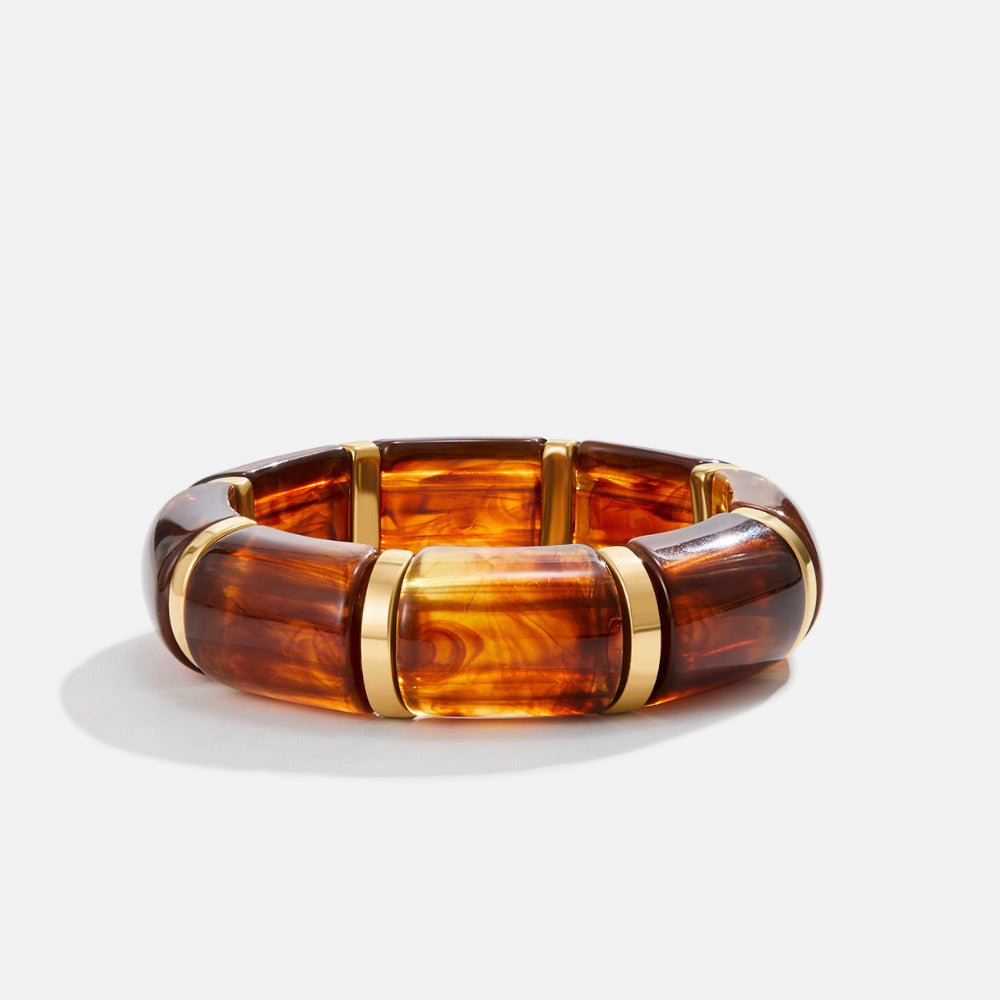 Sabina Golden Brown Marbled Bracelet