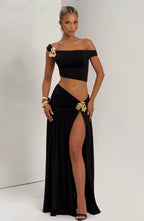 Maxi sukně Saira - černá