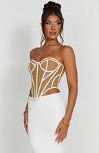 Santanna Corset - Ivory/Nude