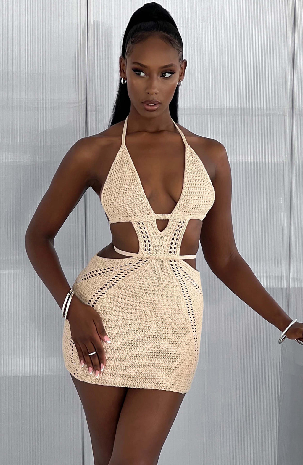 Minišaty Selena - krémové