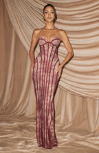 Maxi šaty Sian - vínové