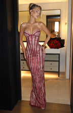 Maxi šaty Sian - vínové