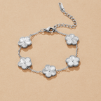 Silver Clover Bracelet