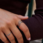 Silver Harper Layered Wrap Ring