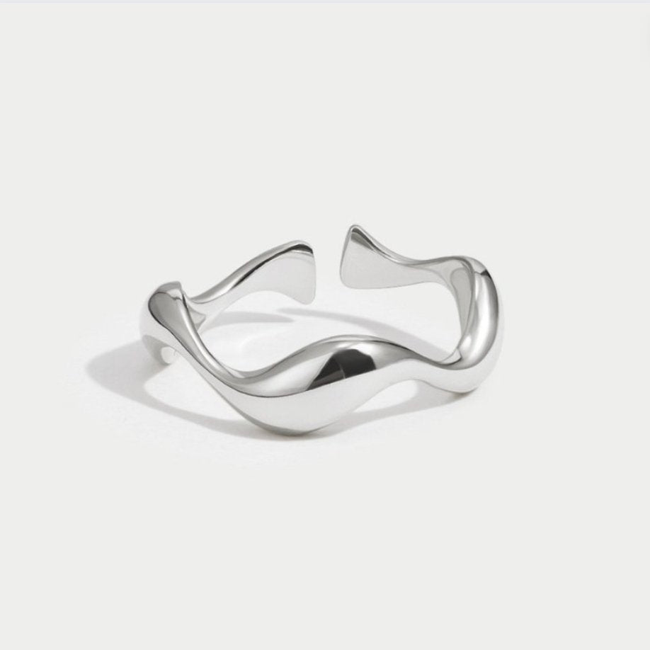 Silver Wave Ring