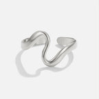 Silver Wave Ring