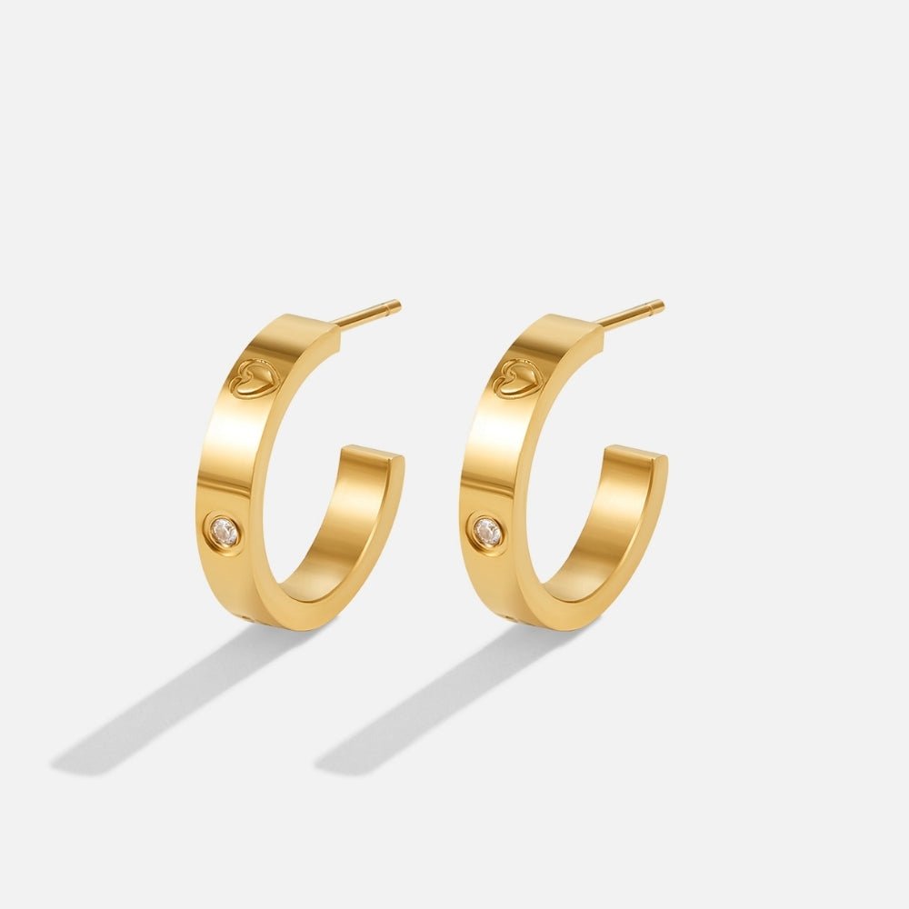 'Small Love' Hoop Earrings