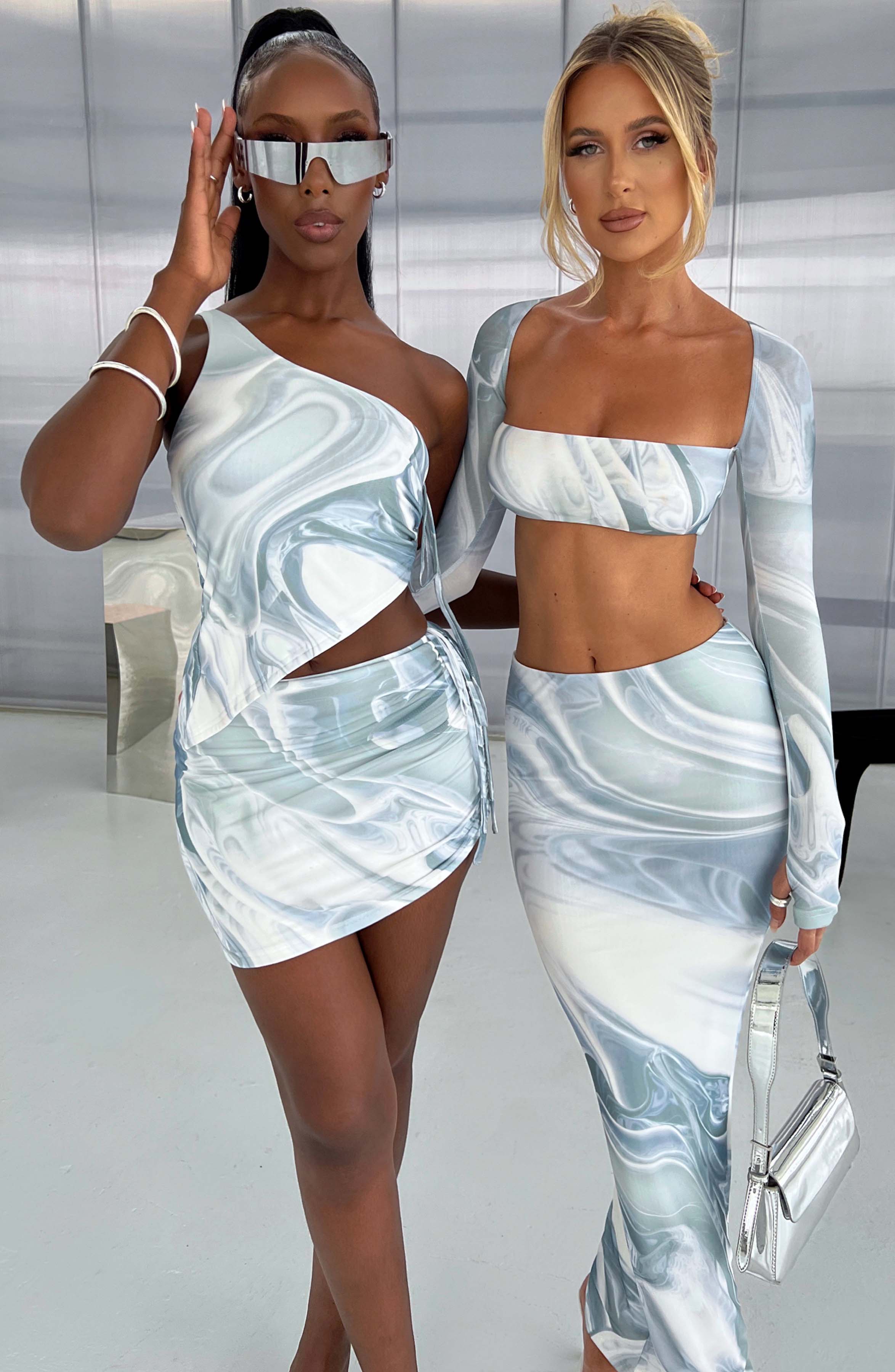 Top Stormi - potisk Grey Haze