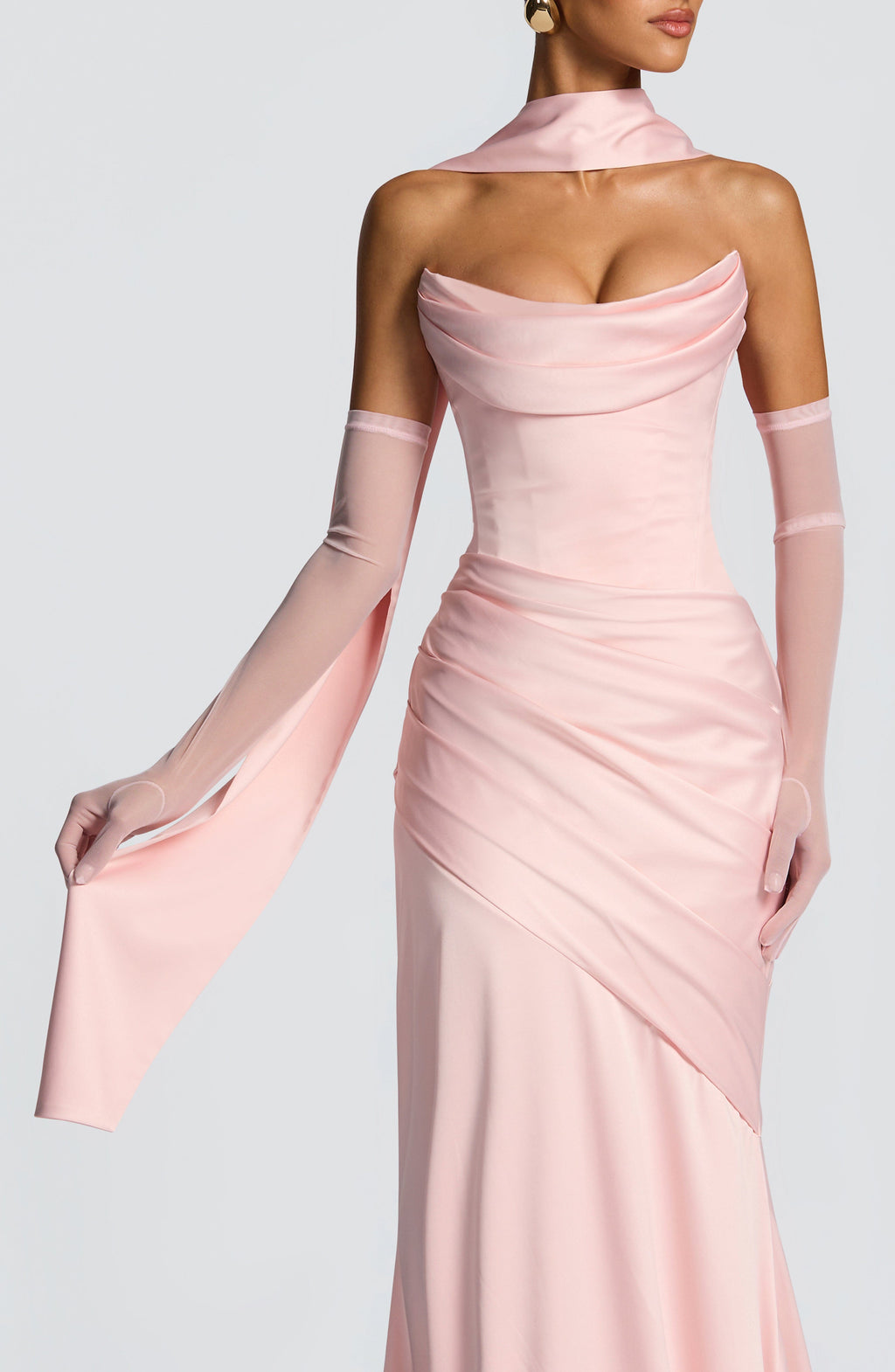 Šála Sybil - světle růžová