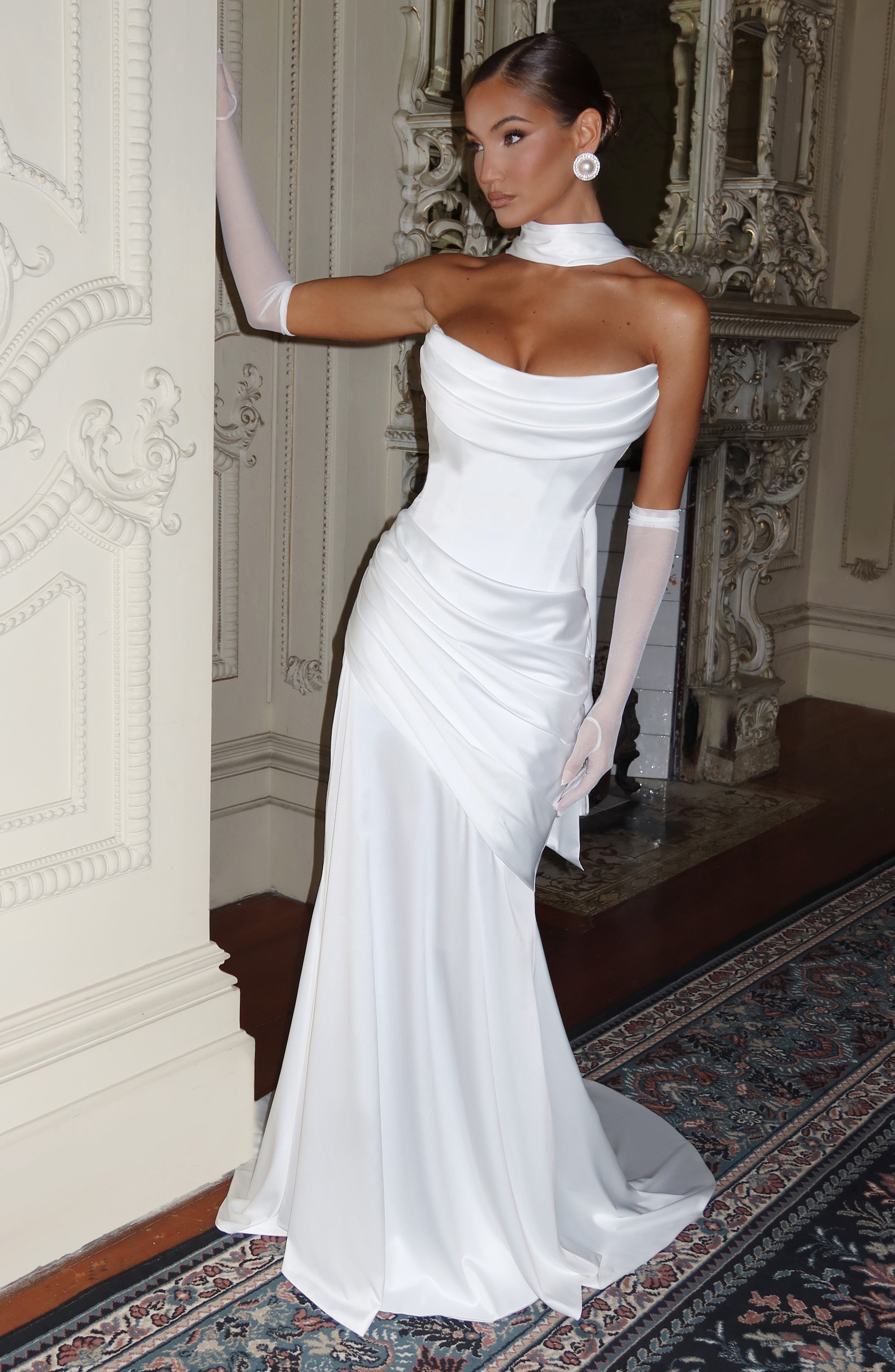 Šátek Sybil - slonovinová barva