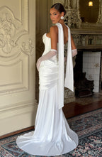 Šátek Sybil - slonovinová barva