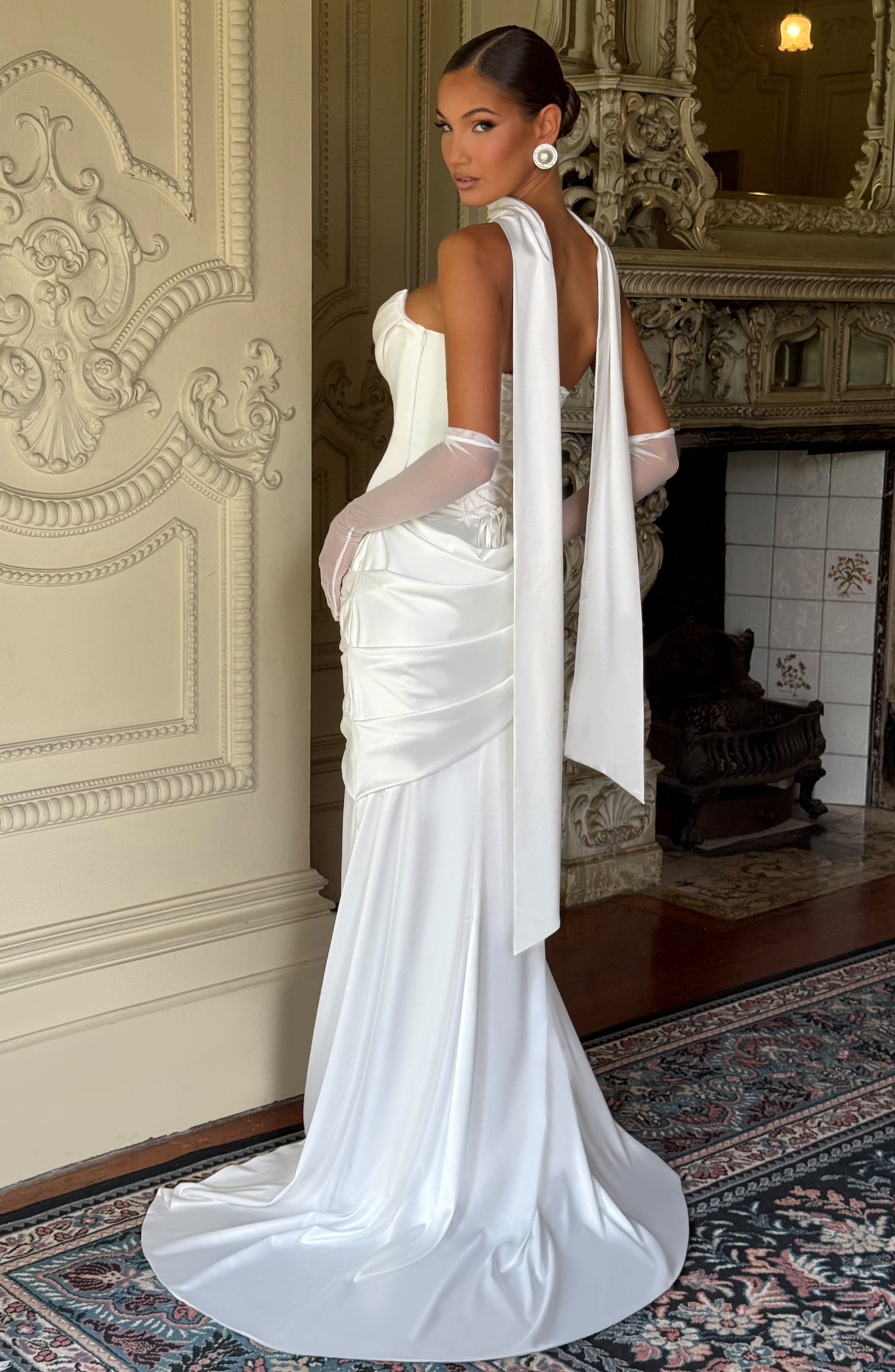 Šátek Sybil - slonovinová barva