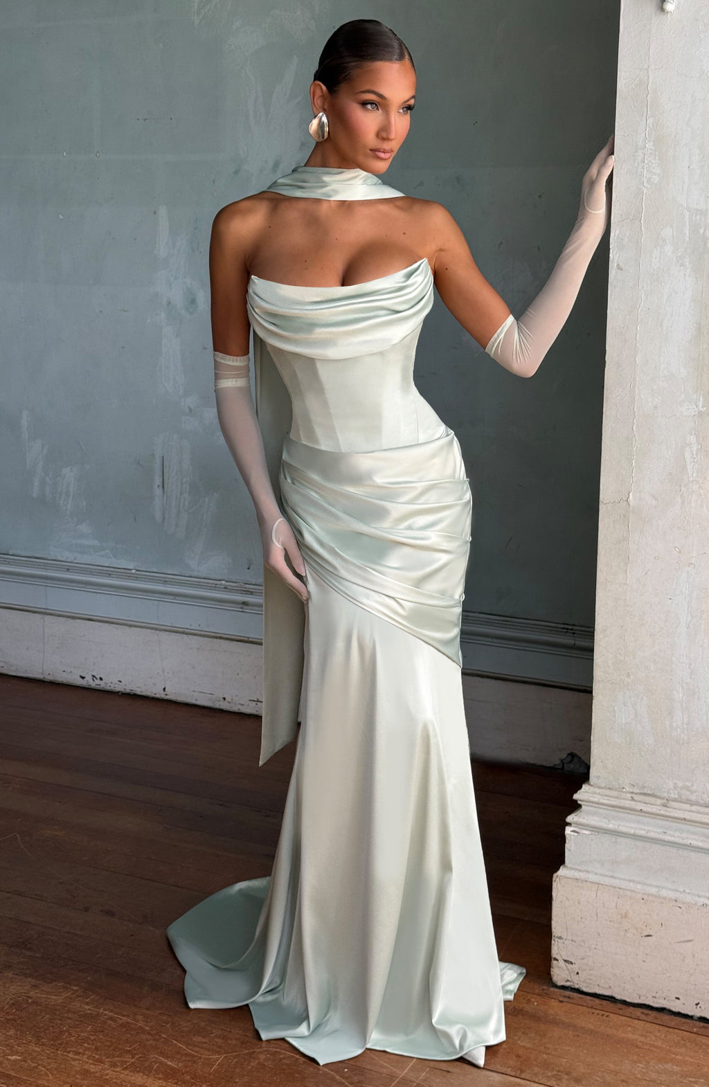 Šátek Sybil - mátový