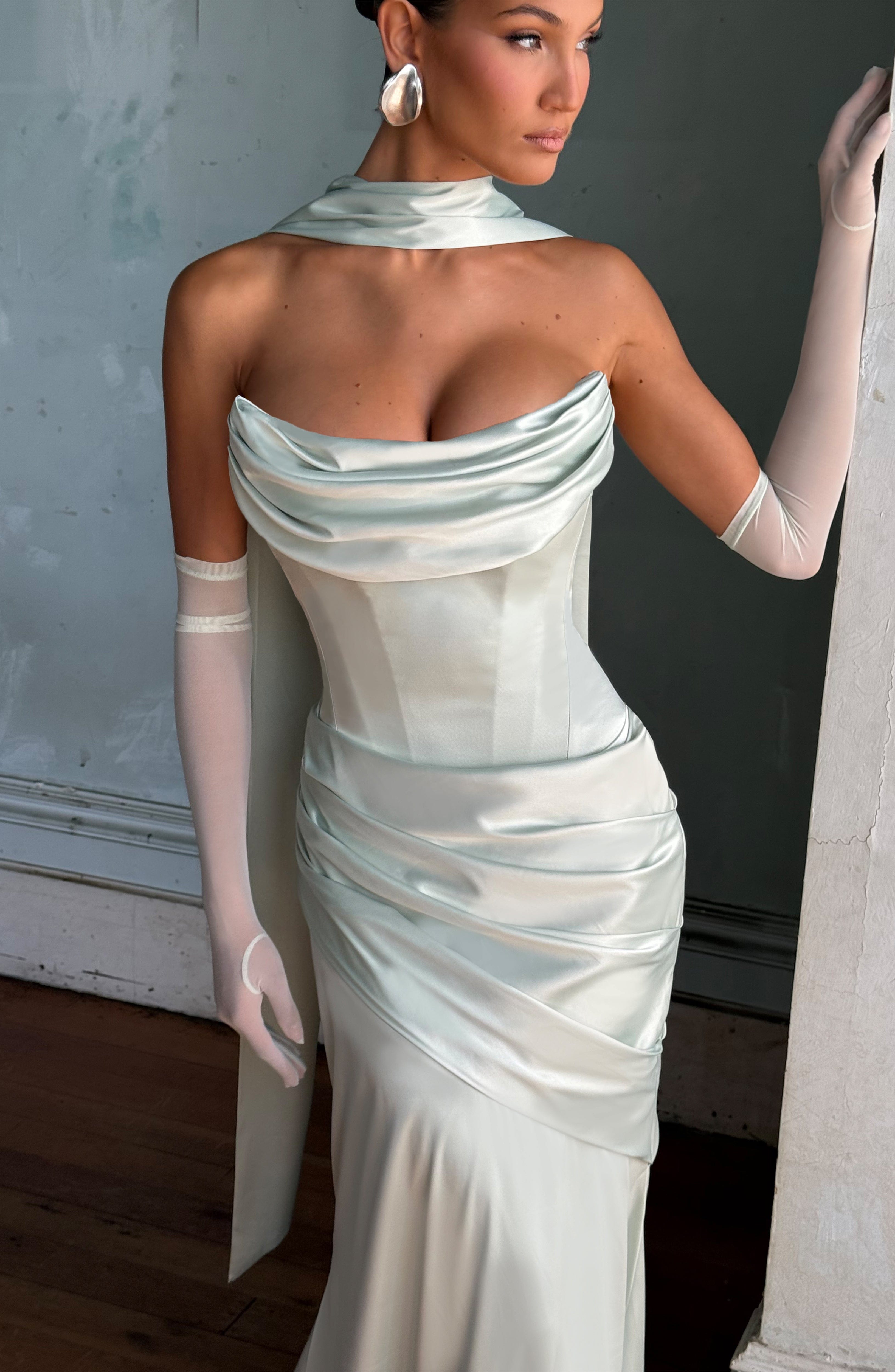 Šátek Sybil - mátový