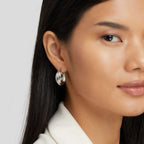 Talia Silver Hoop Earrings