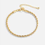 Twisted 18K Gold Bracelet