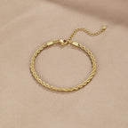 Twisted 18K Gold Bracelet