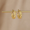 Twisted Felicity Hoop Earrings