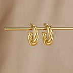 Twisted Felicity Hoop Earrings