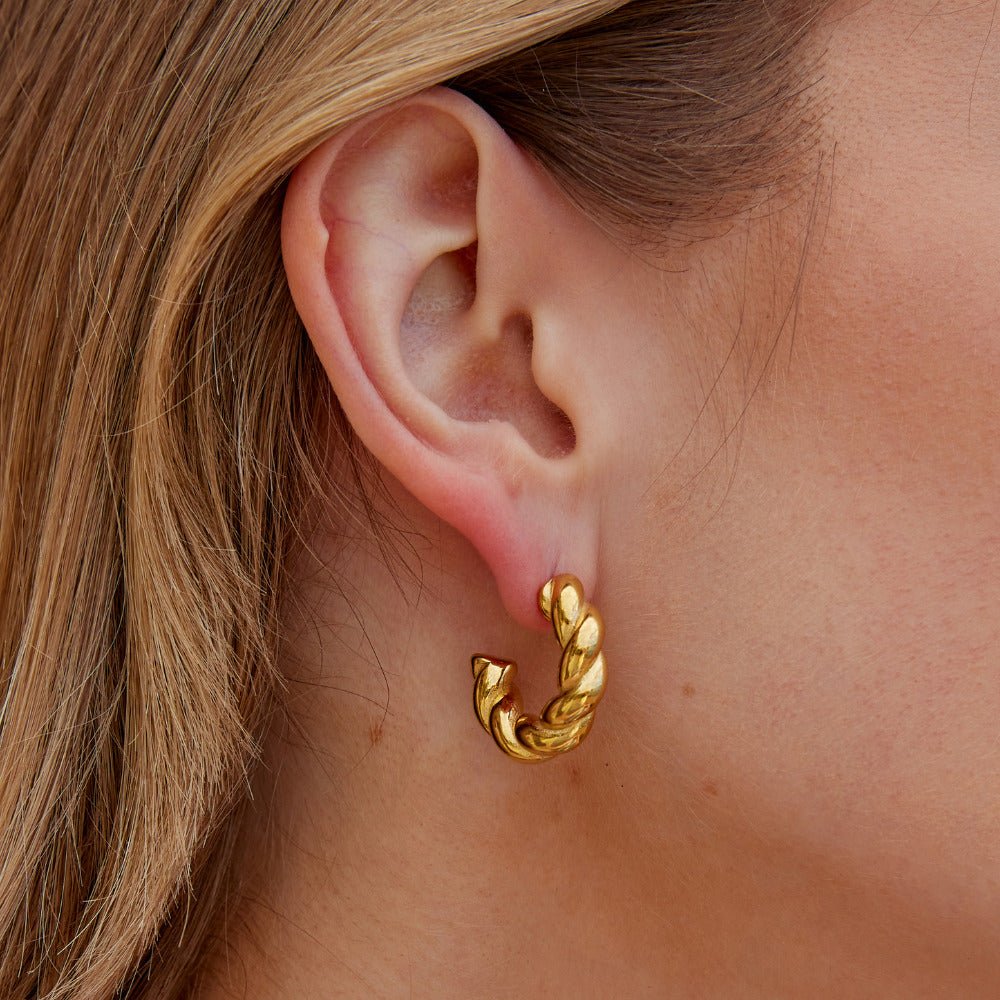 Twisted Felicity Hoop Earrings