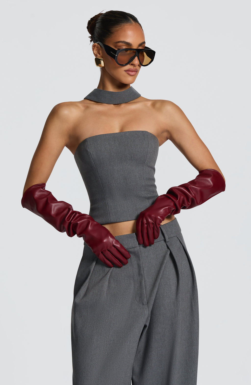 Šála Vinnie - šedý melír