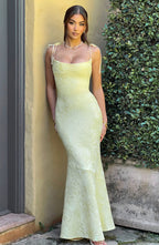 Maxi šaty Whitney - citronové