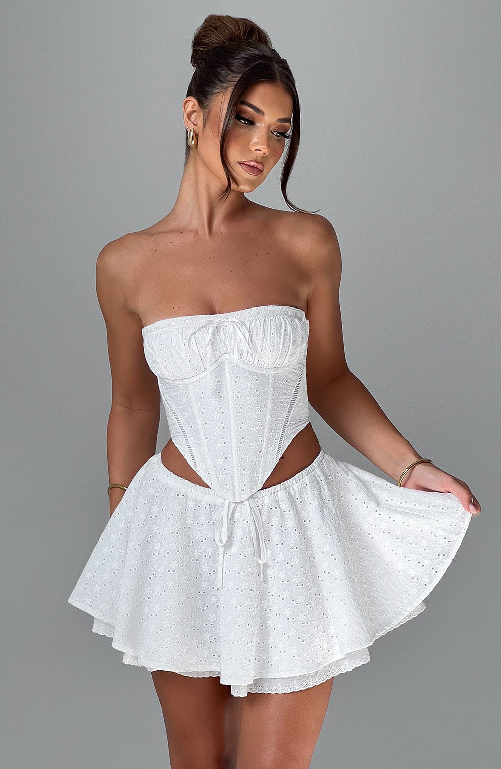 Korzet Wilma - slonovinová barva