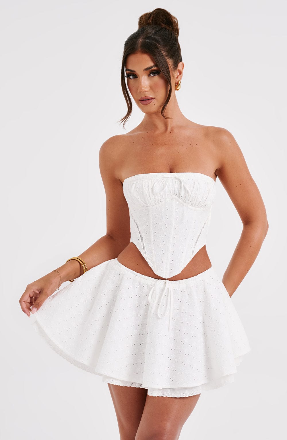 Korzet Wilma - slonovinová barva